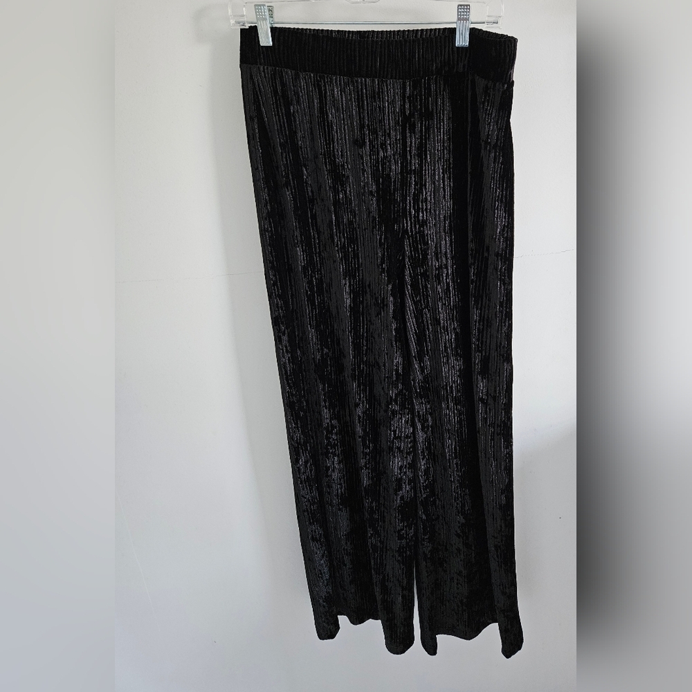 Jos Ribkoff Set Black Velvet Ribbed Set Top And Pants - Picture 8 of 10